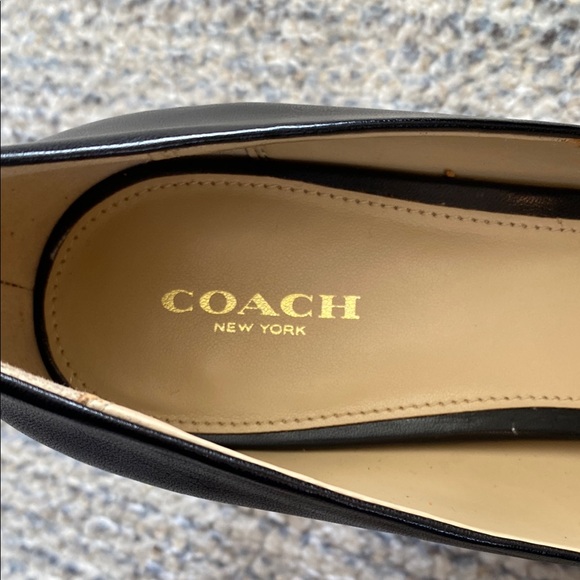 Coach Bowery Black and Gold snake print Women's Heels size 11M - Picture 5 of 9